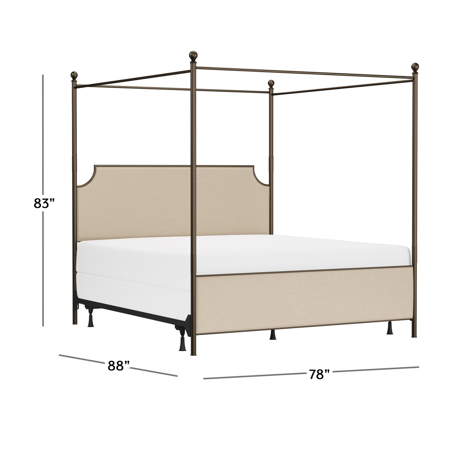 McArthur Metal Canopy Bed