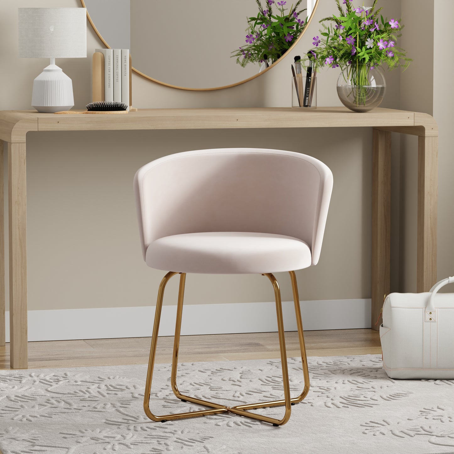 Marisol Metal Vanity Stool