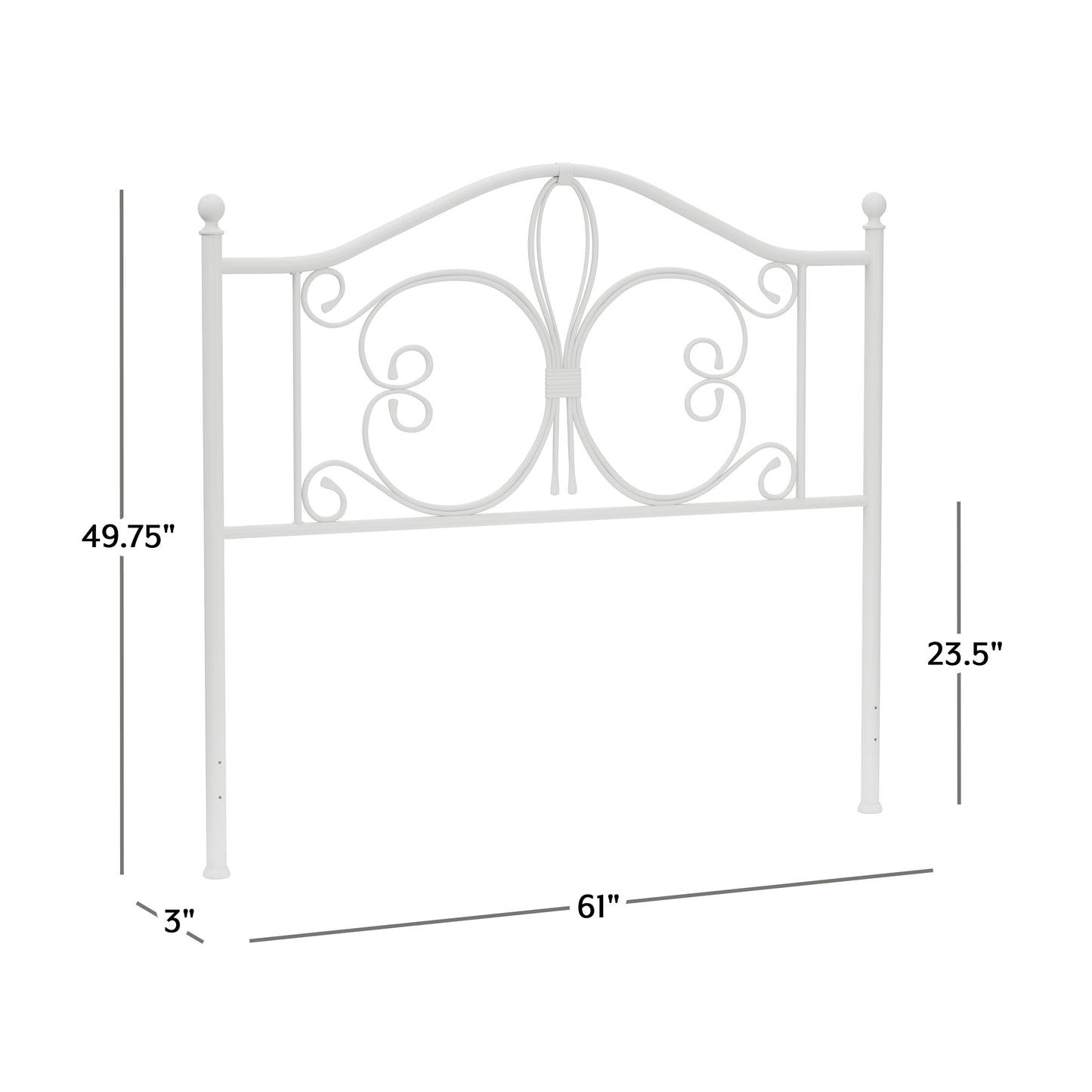 Ruby Metal Headboard