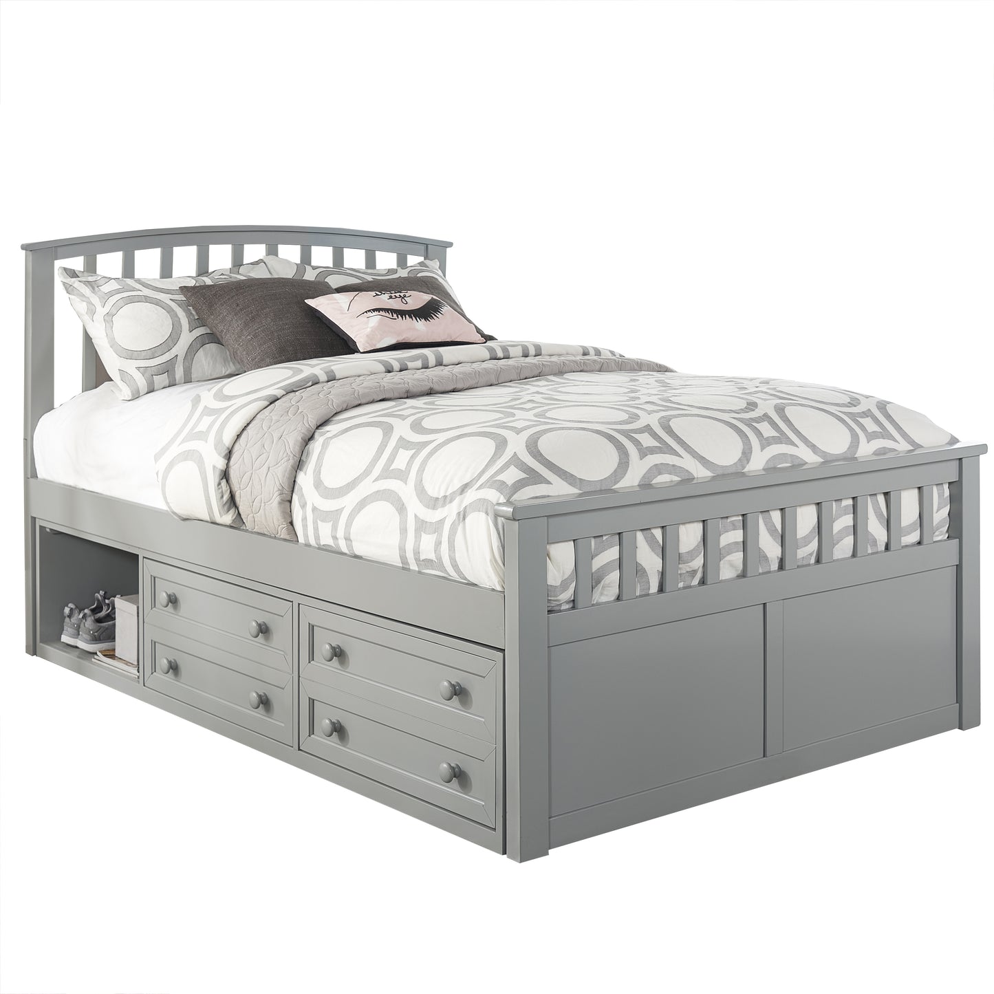Charlie Wood Captain's Bed with Storage