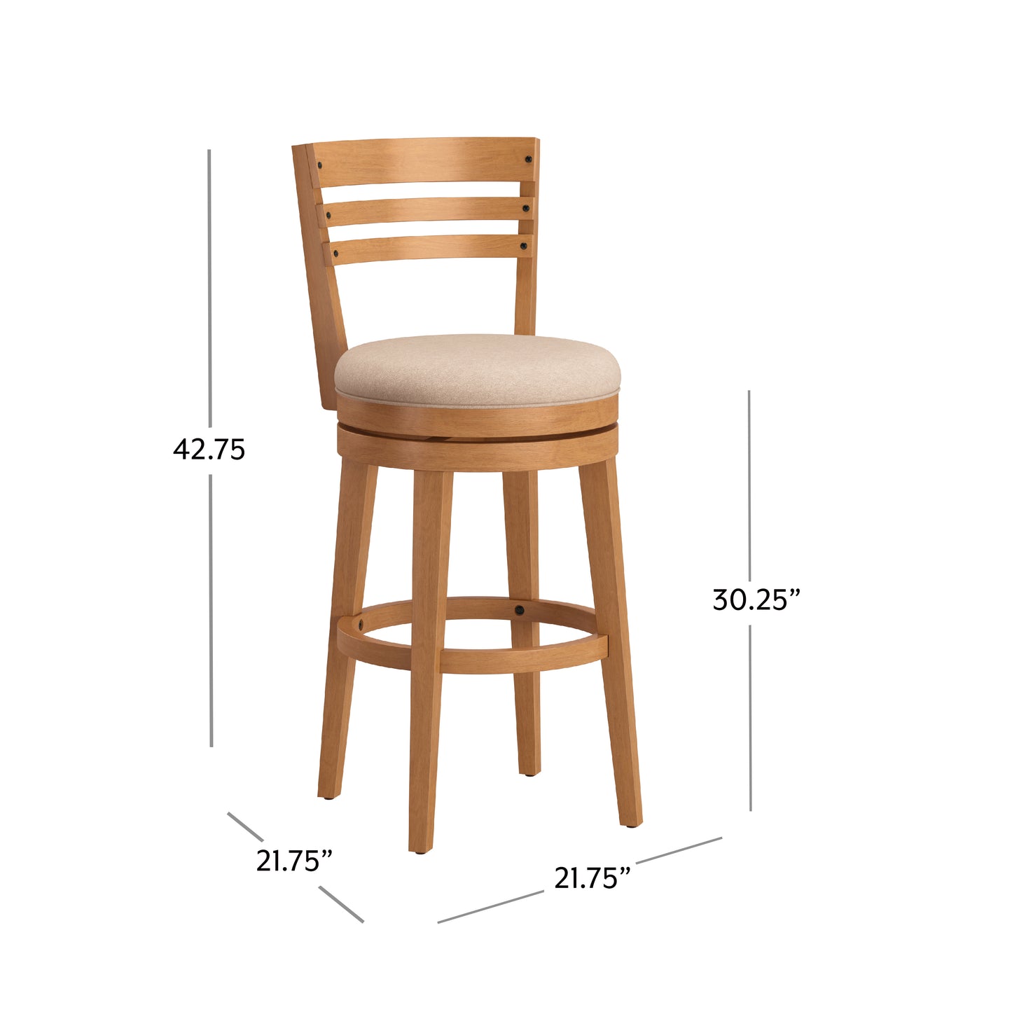 Lemon Grove Wood Stool
