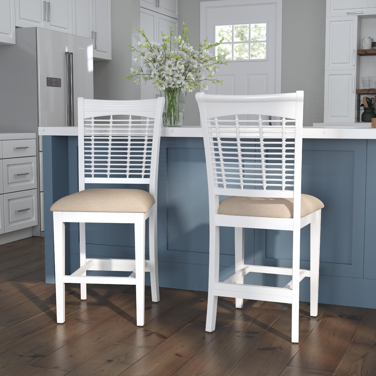Bayberry Wood Stool, Set of 2