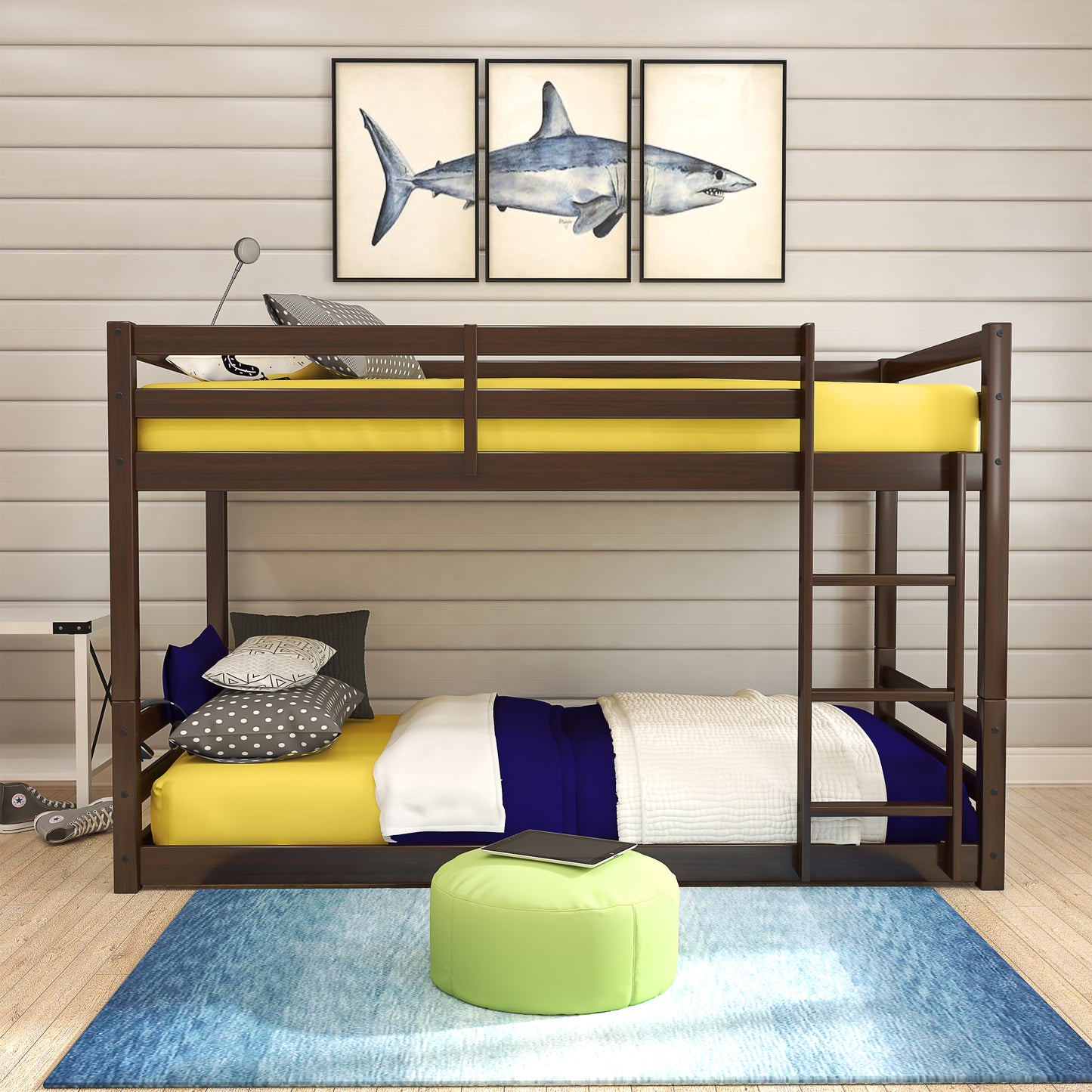 Campbell Wood Floor Bunk Bed