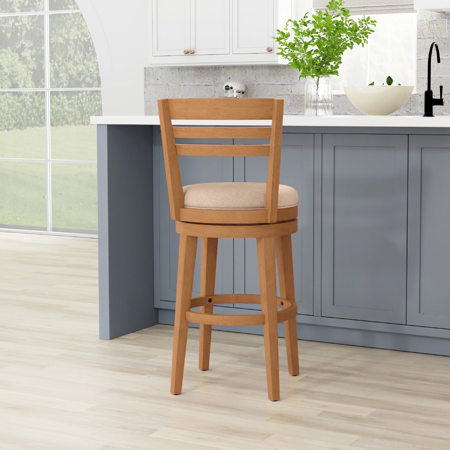 Lemon Grove Wood Stool