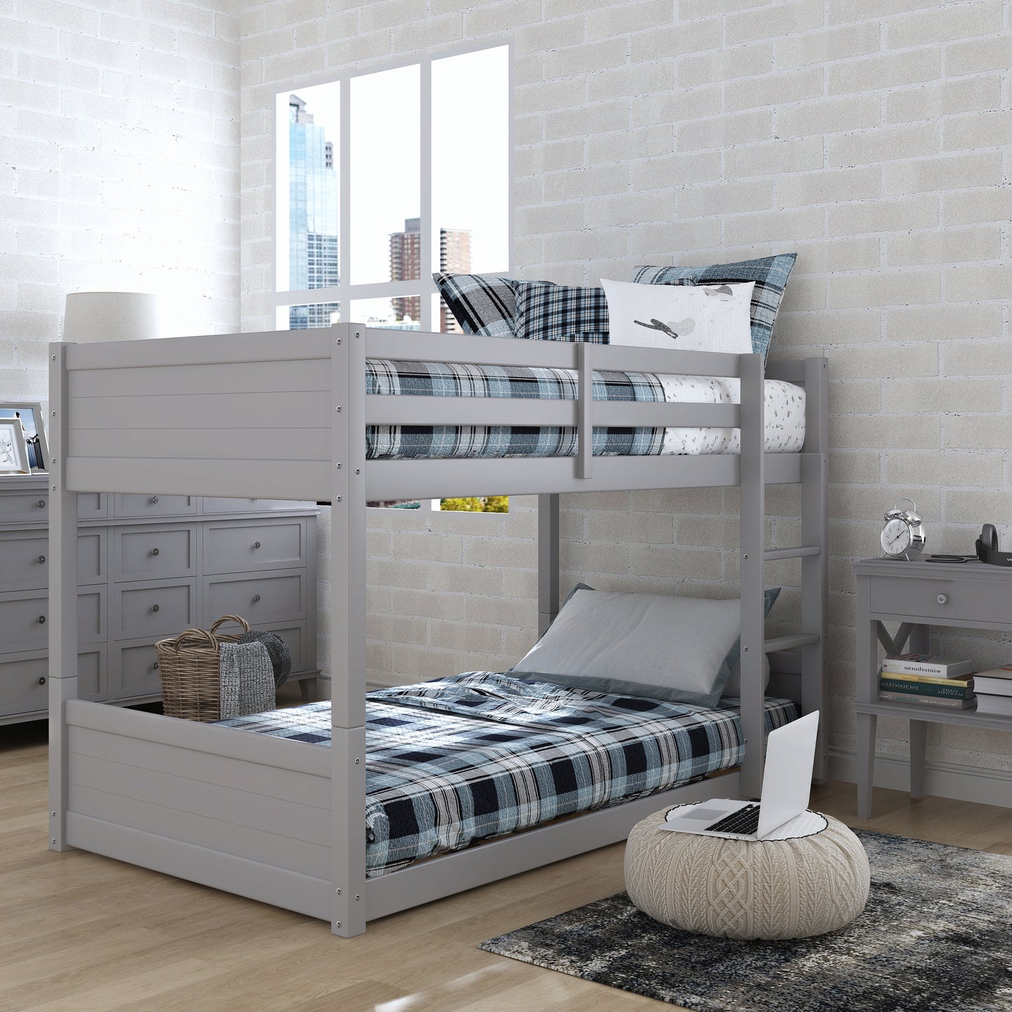 Capri Wood Floor Bunk Bed