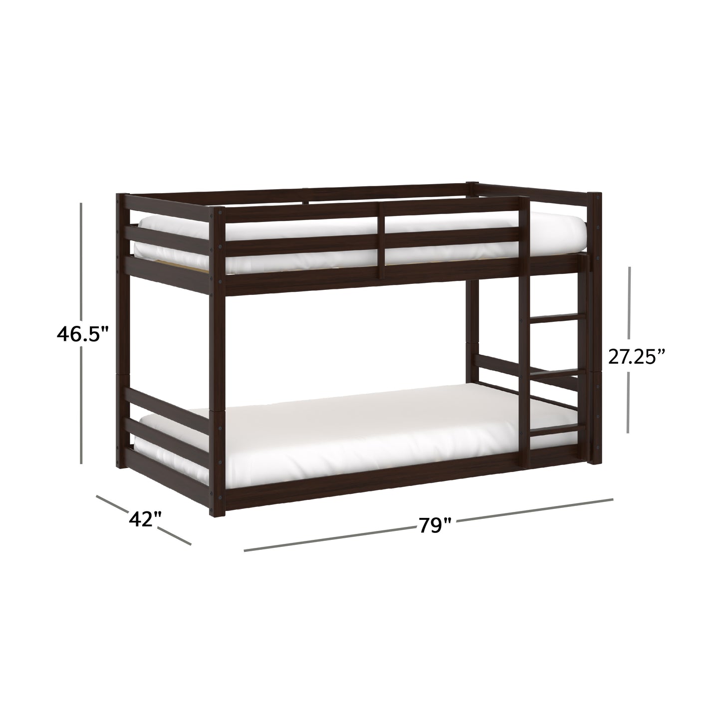Campbell Wood Floor Bunk Bed