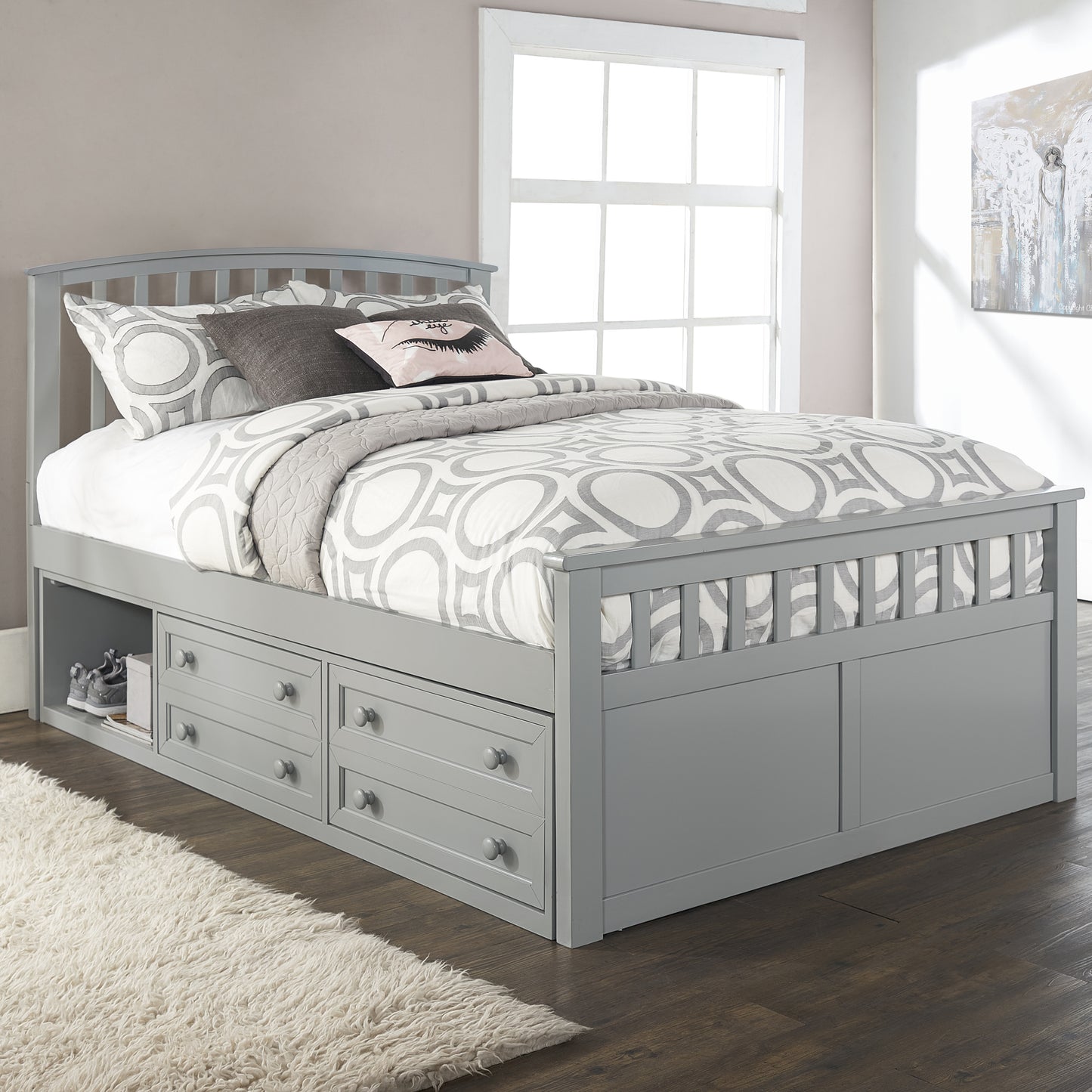 Charlie Wood Captain's Bed with Storage