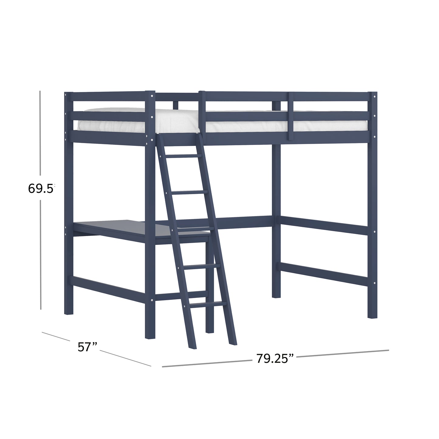 Caspian Wood Loft Bed