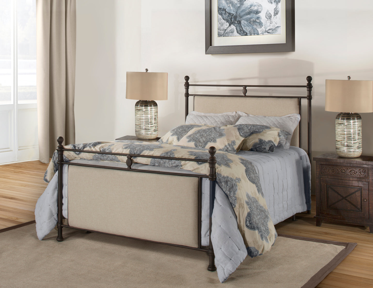 Ashley Metal Bed with Frame