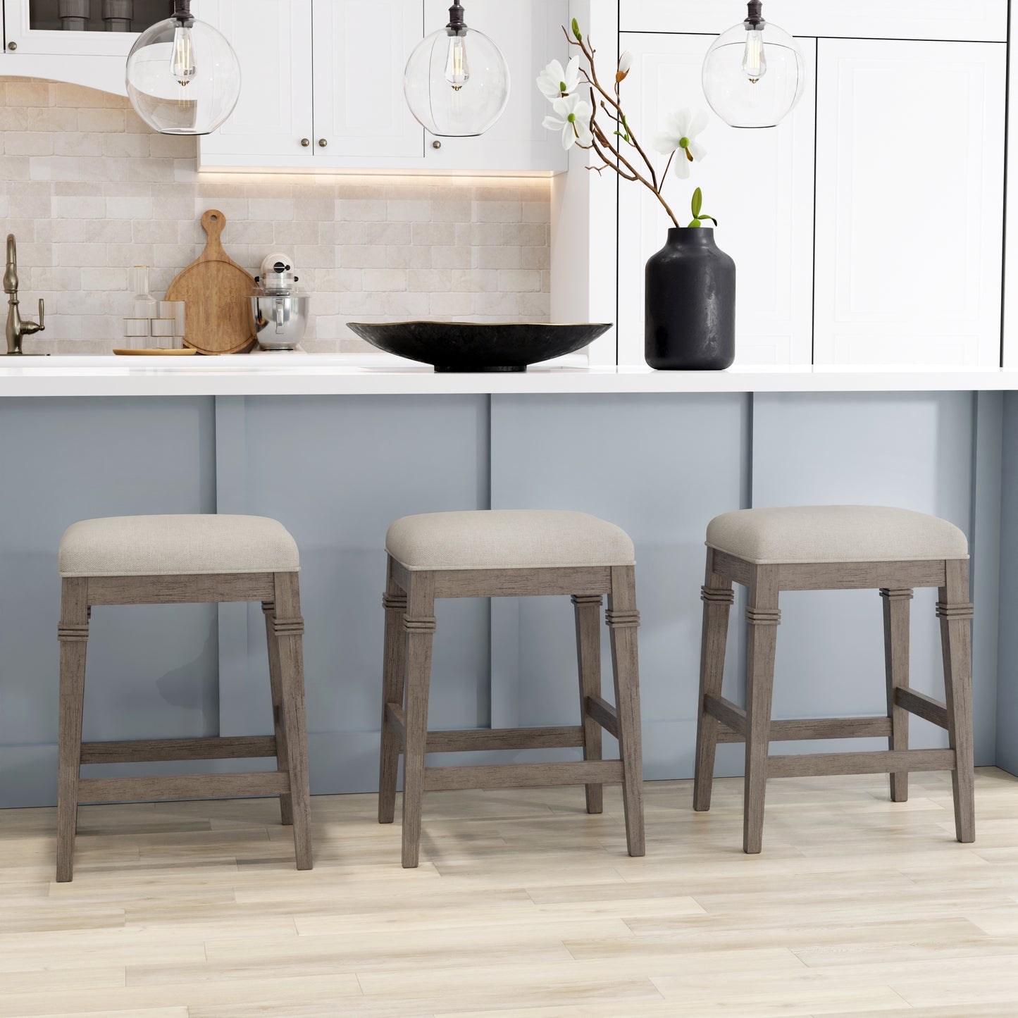 Arabella Wood Stool