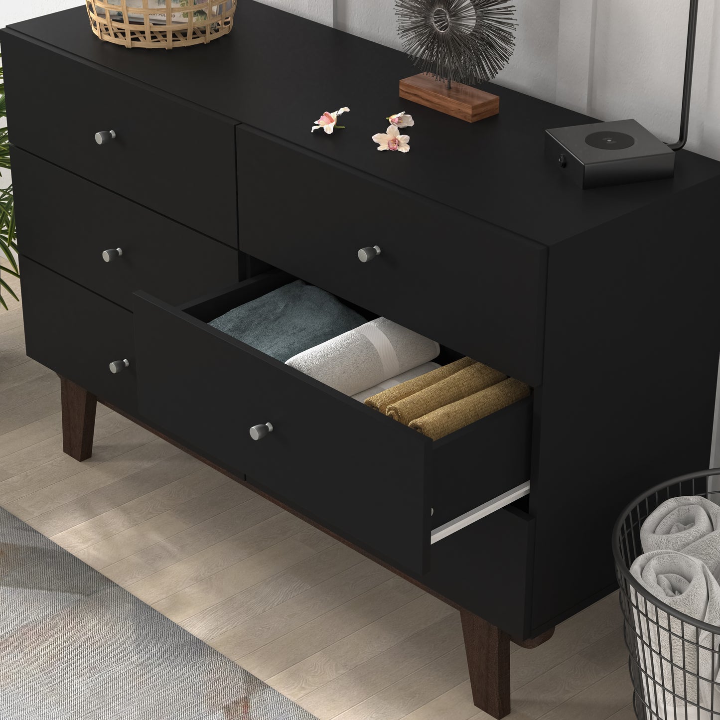 Kincaid Wood 6 Drawer Dresser