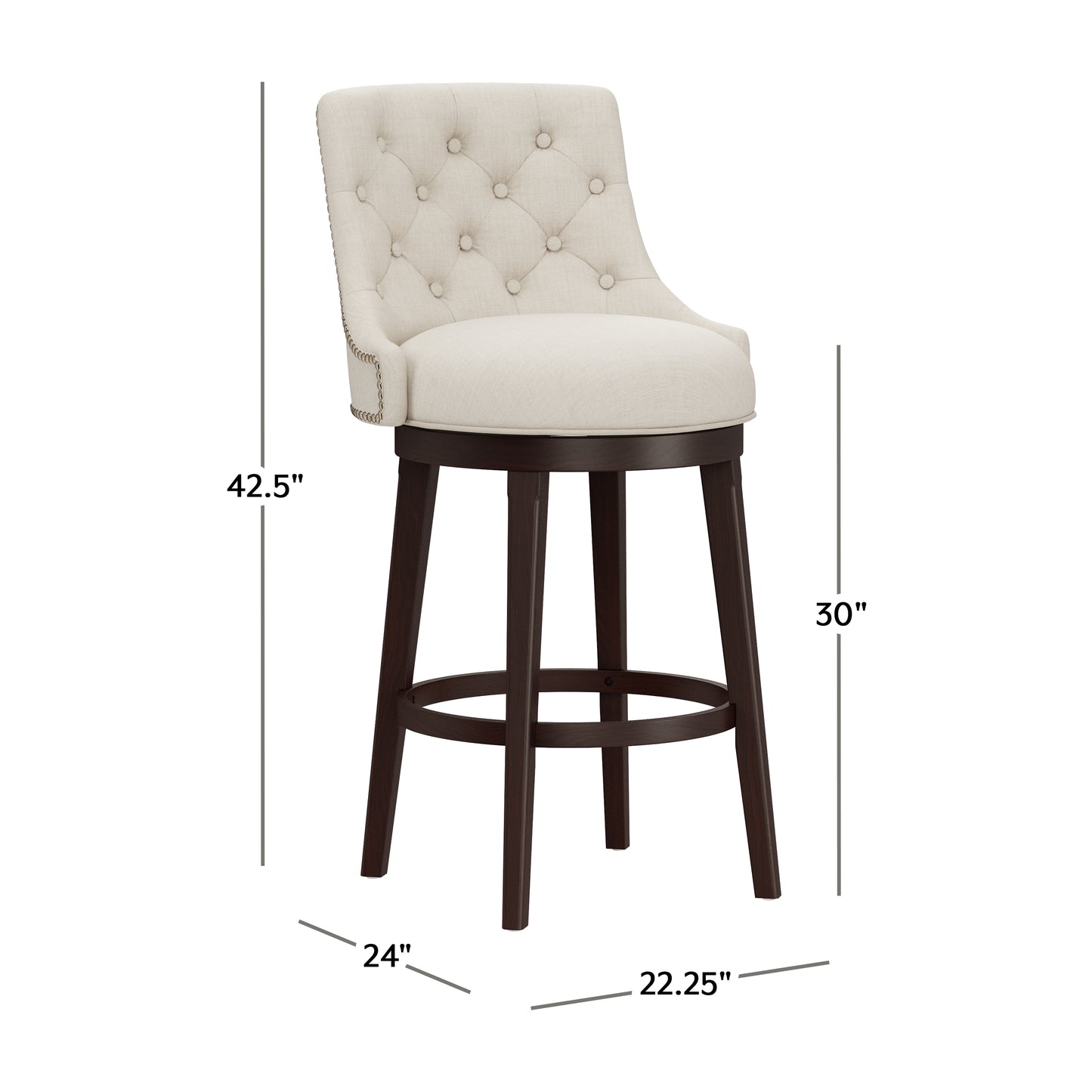 Halbrooke Wood Stool