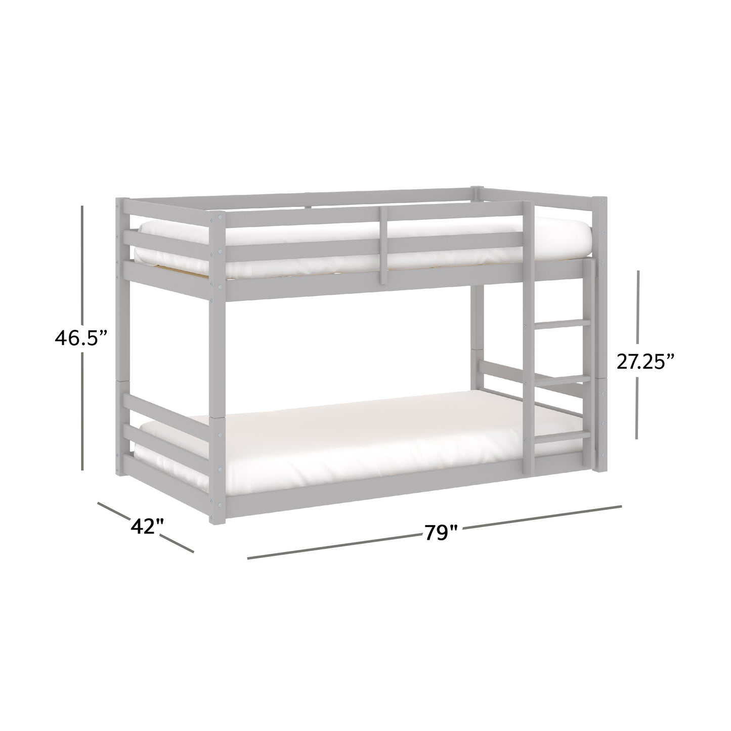 Campbell Wood Floor Bunk Bed
