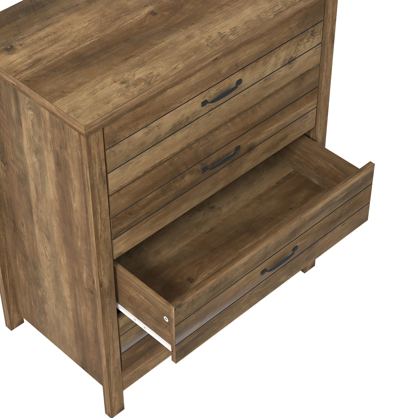 Lancaster Wood 4 Drawer Dresser