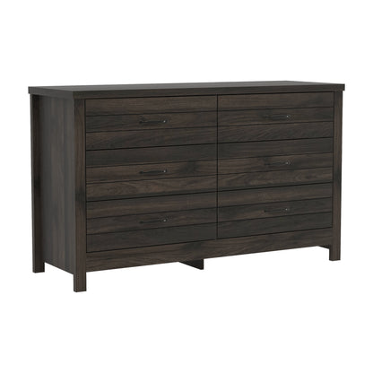 Lancaster Wood 6 Drawer Dresser