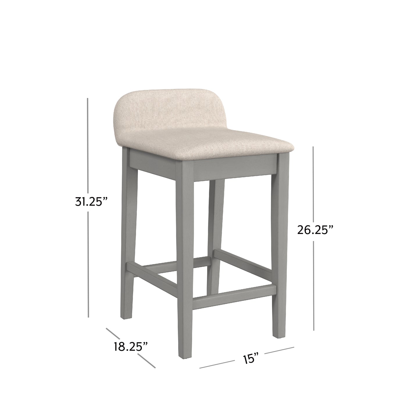 Renmark Wood Stool