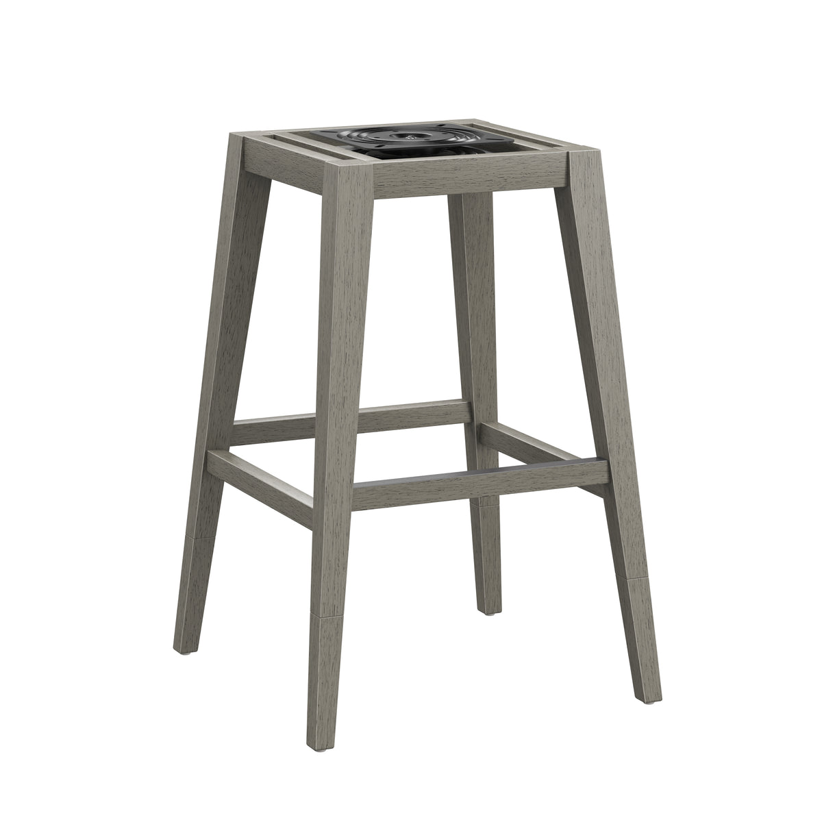 Uniquely Yours Wood Adjustable Stool Base with Swivel Plate