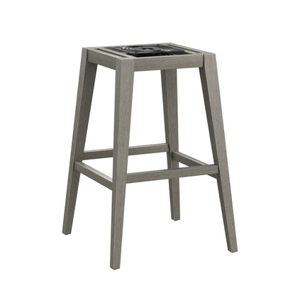 Uniquely Yours Wood Adjustable Stool Base with Swivel Plate
