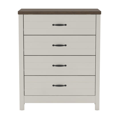 Lancaster Wood 4 Drawer Dresser