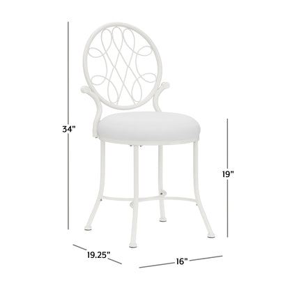 O'Malley Metal Vanity Stool