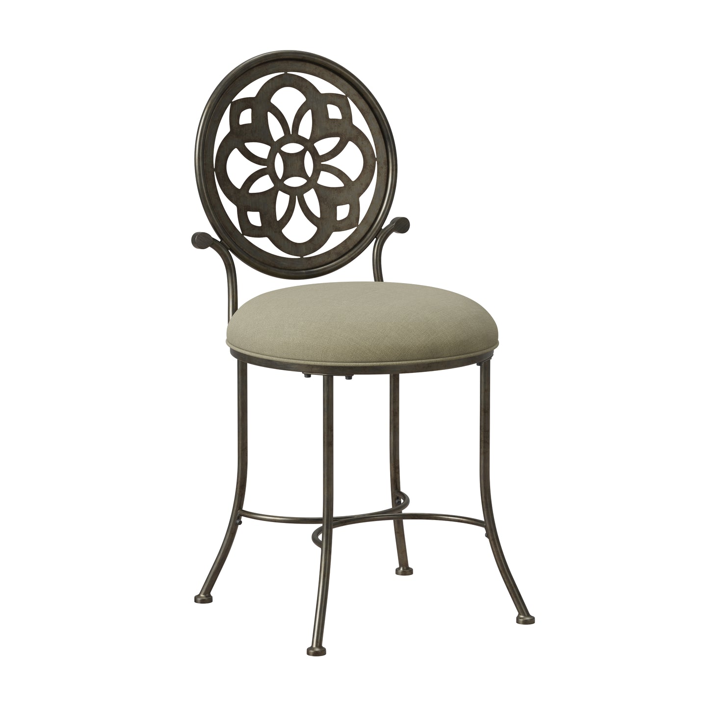 Marsala Metal Vanity Stool