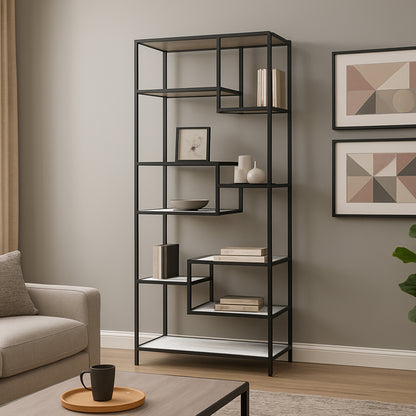 Haze Metal and Wood Etagere