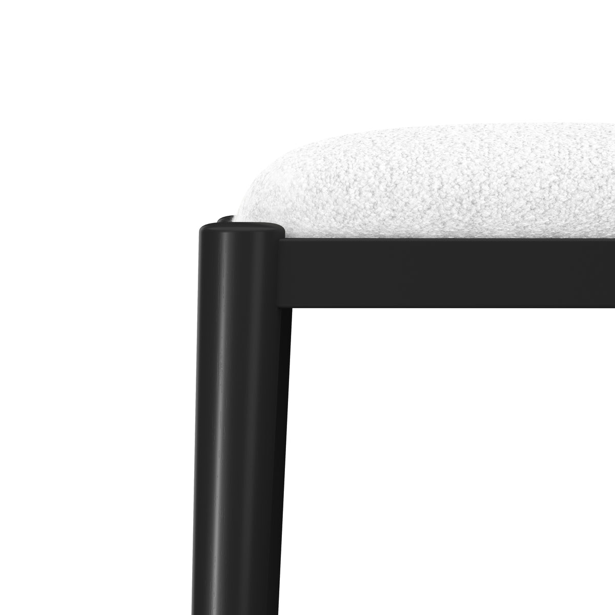 Cleo Wood Counter and Bar Stools, Black
