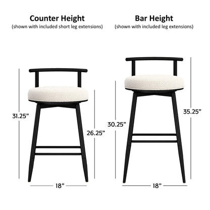 Dael Metal Counter and Bar Stools