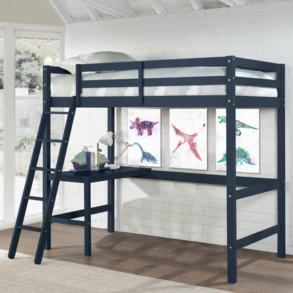 Caspian Wood Twin Loft Bed