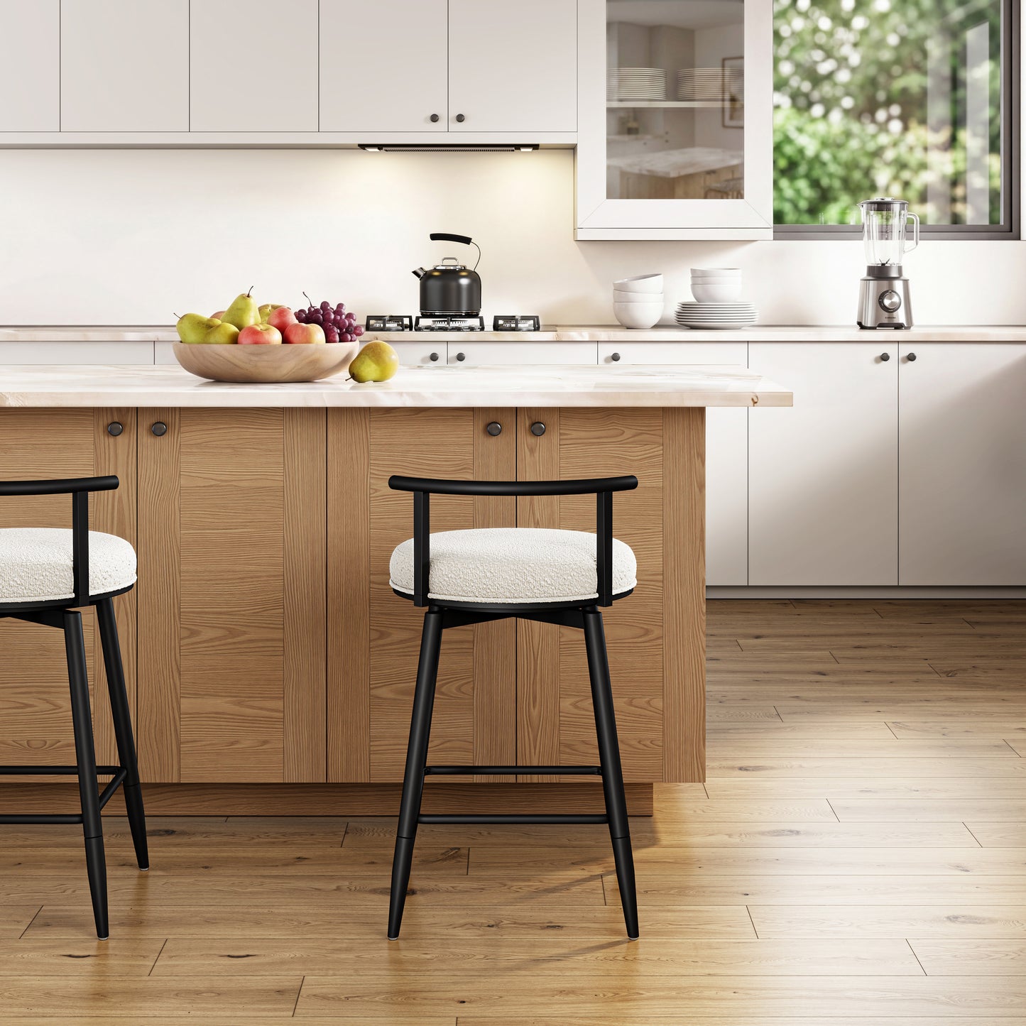 Dael Metal Counter and Bar Stools