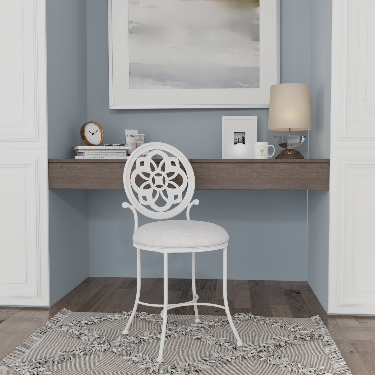 Marsala Metal Vanity Stool