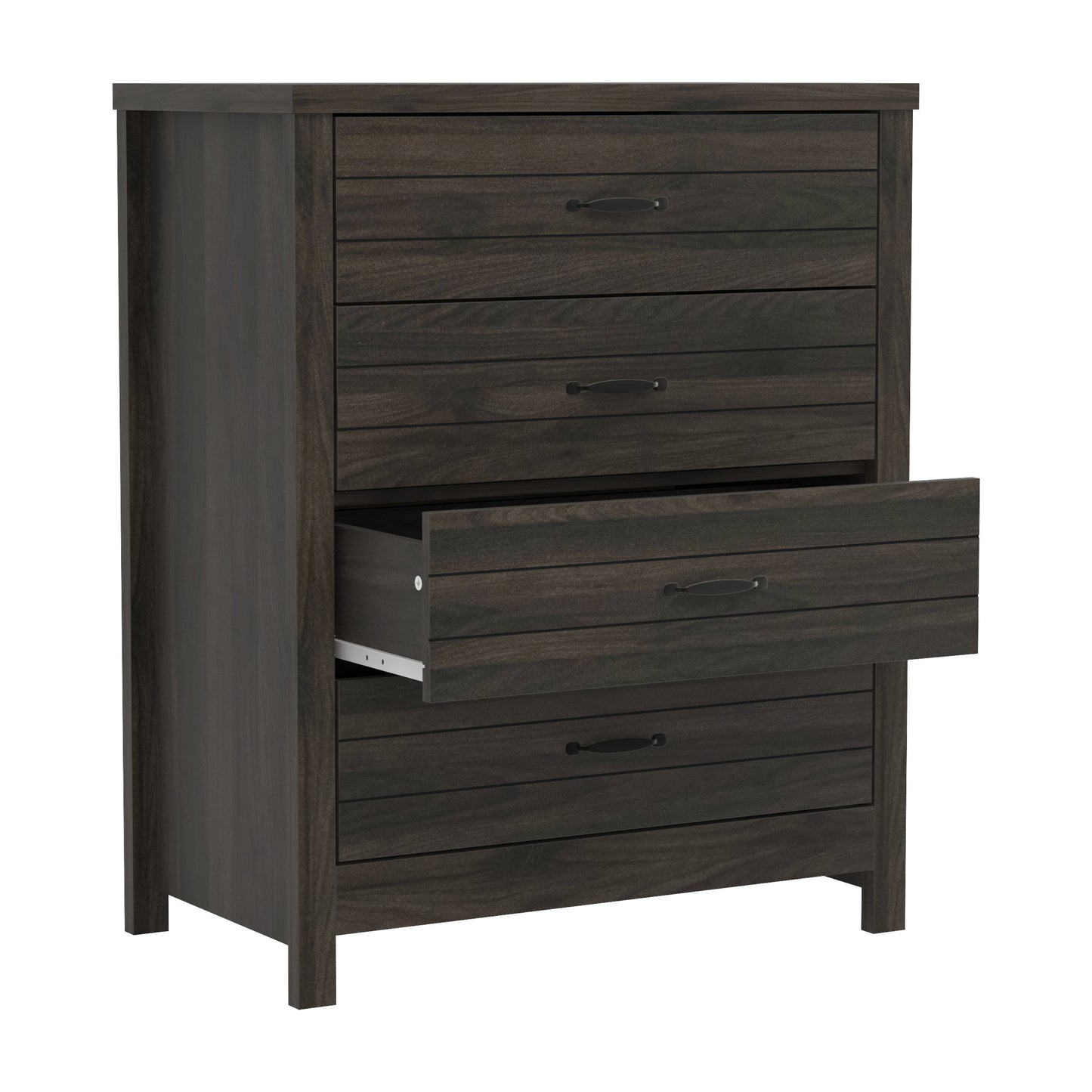 Lancaster Wood 4 Drawer Dresser