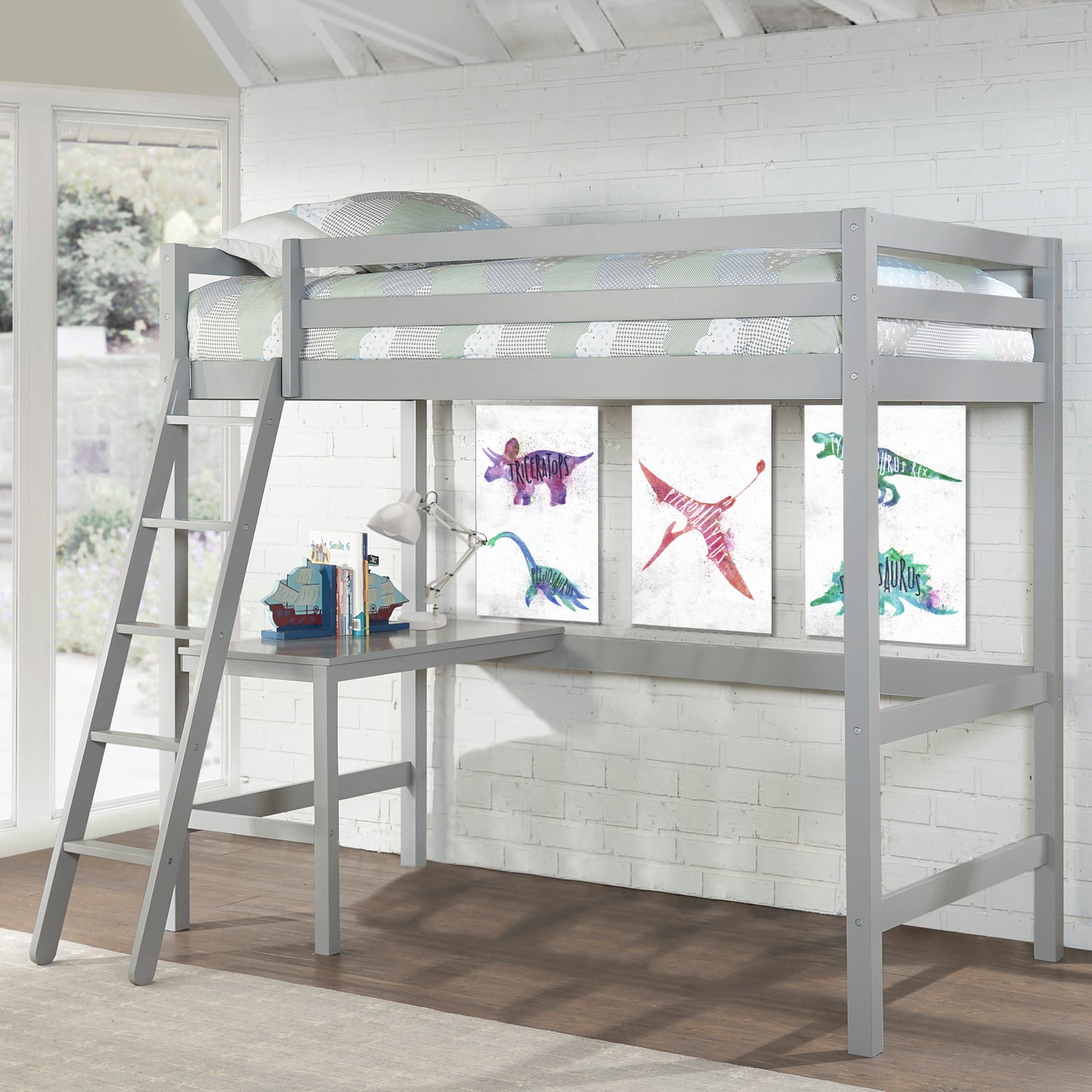 Caspian Wood Twin Loft Bed