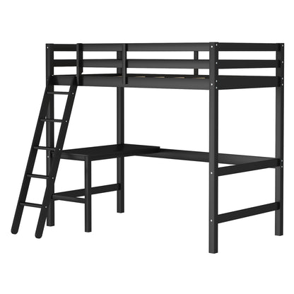 Caspian Wood Twin Loft Bed