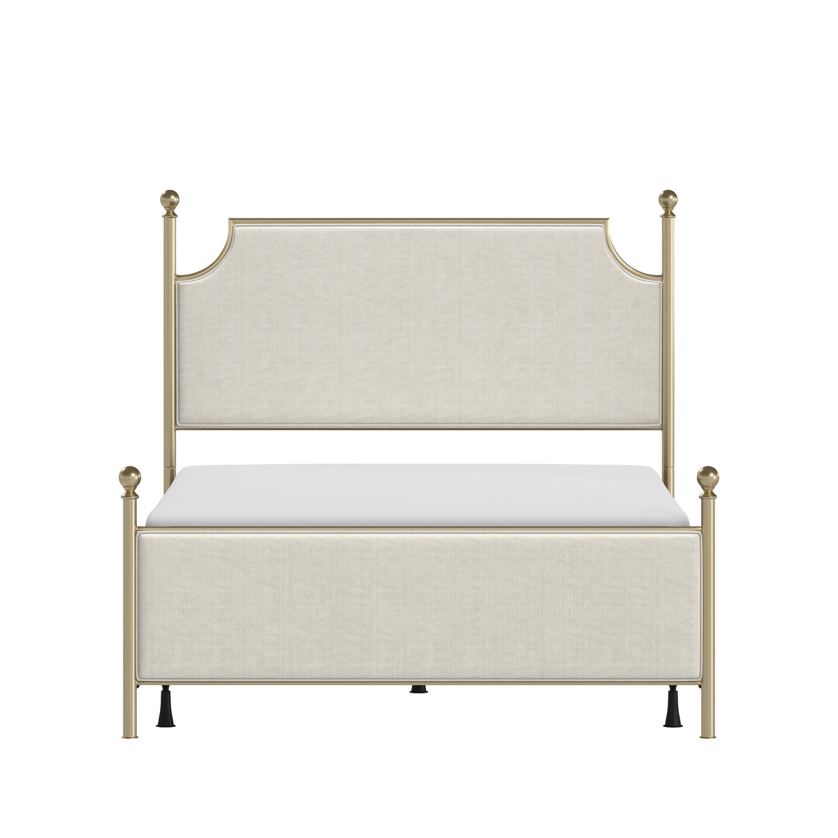 McArthur Upholstered Headboard and Footboard Champagne