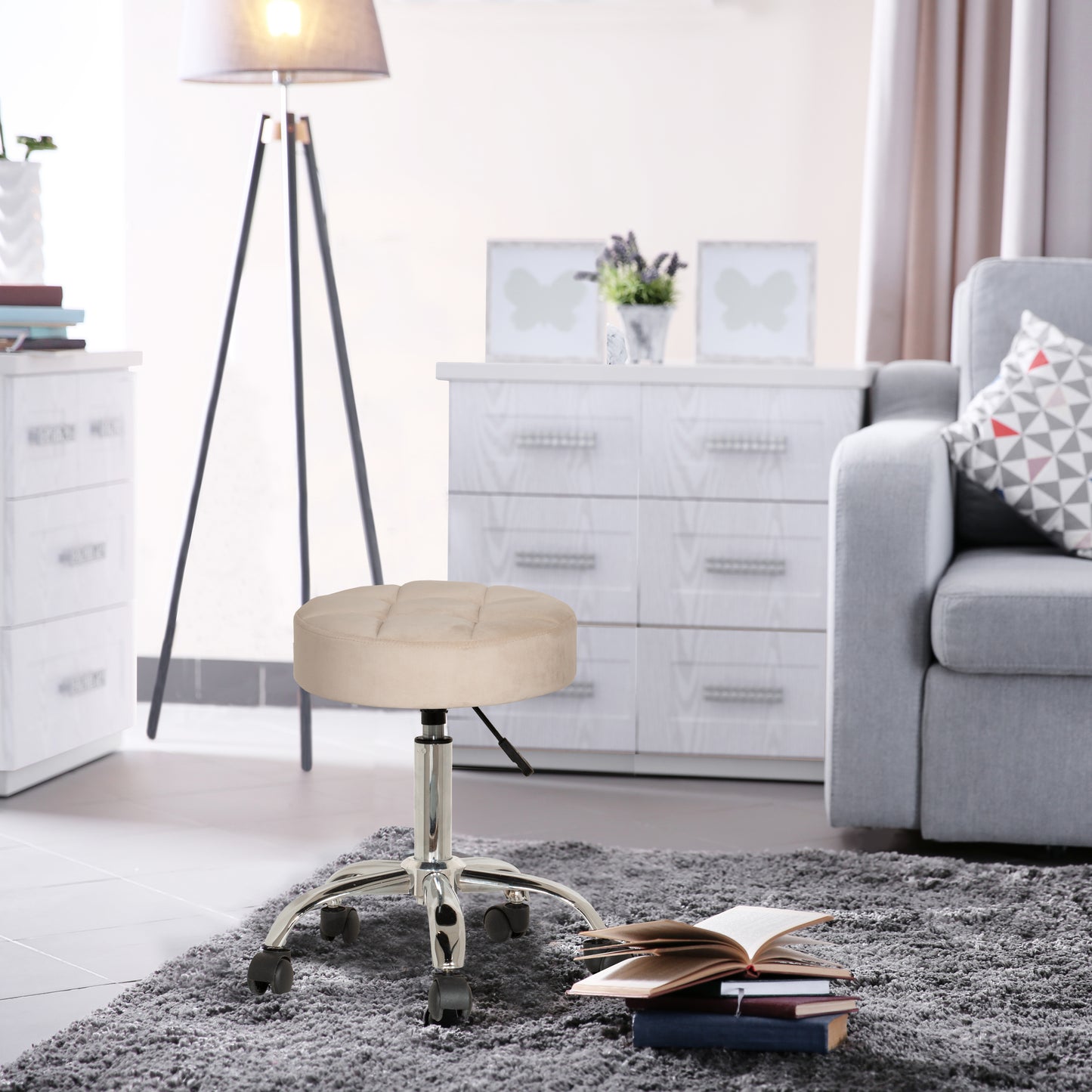 Nora Metal Vanity Stool