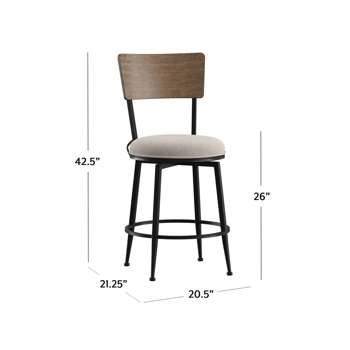 Creason Metal Counter and Bar Stools