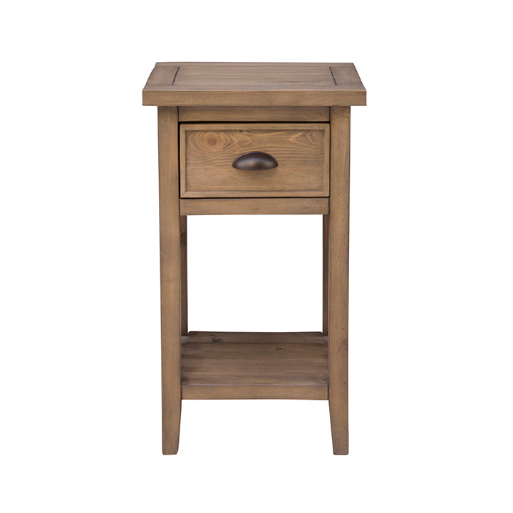 Tuscan Retreat ® Wood Accent Side Table with One Drawer
