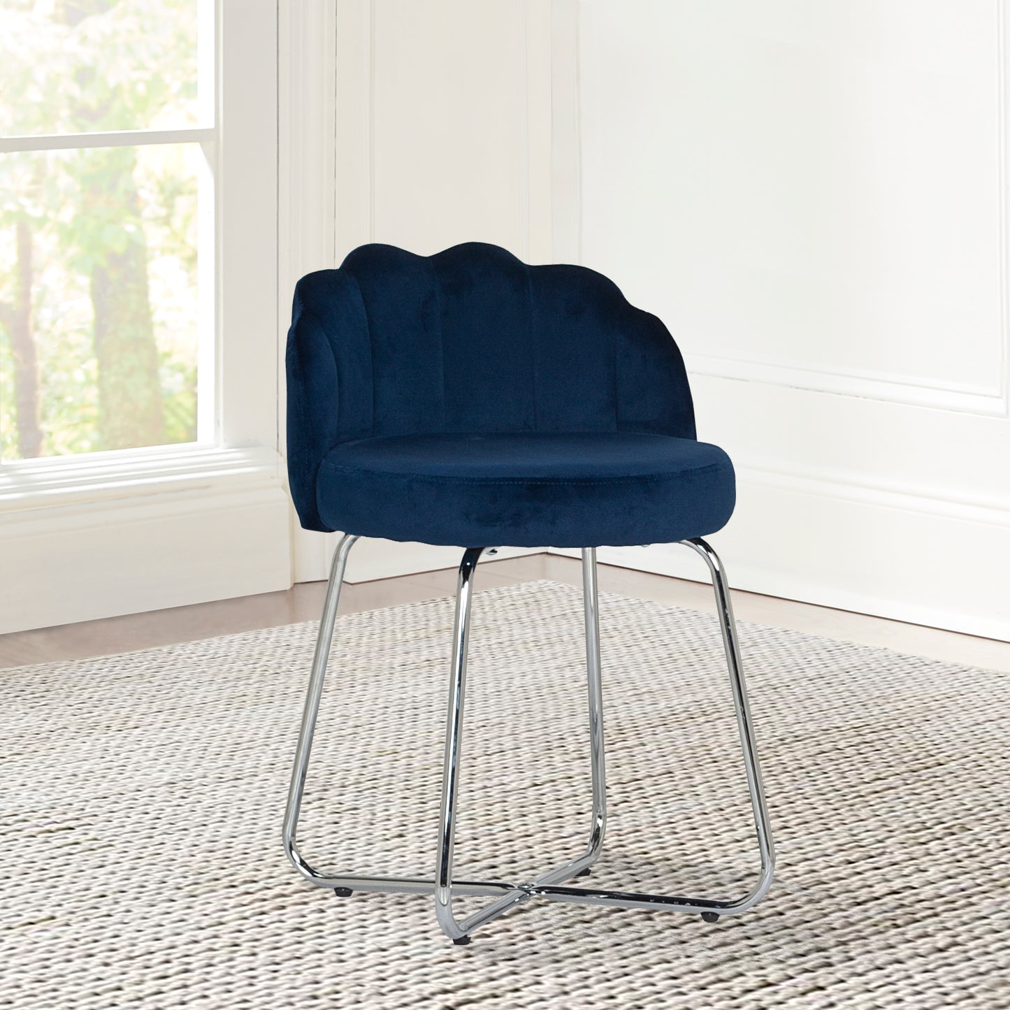 Catalina Metal Vanity Stool