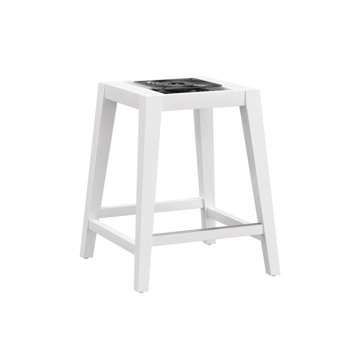 Uniquely Yours Wood Adjustable Stool Base with Swivel Plate