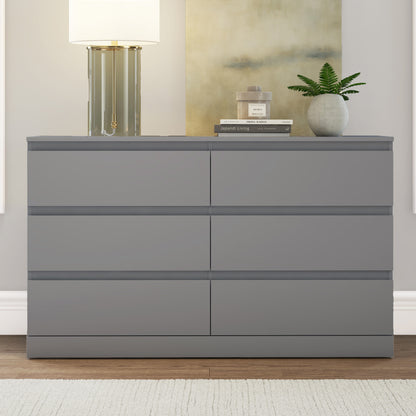 Brindle Wood 6 Drawer Dresser