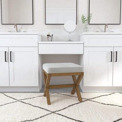 Somerset Wood Vanity Stool