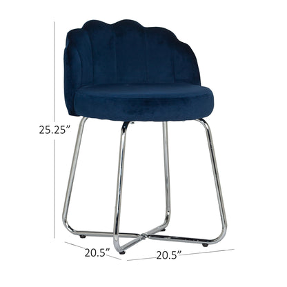 Catalina Metal Vanity Stool