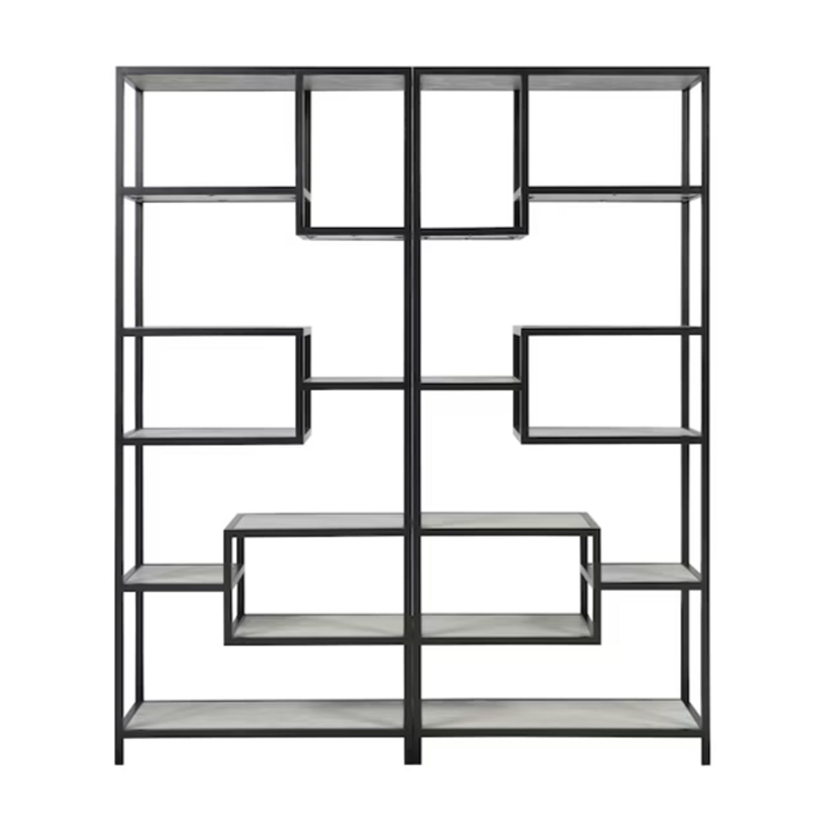 Haze Metal and Wood Etagere