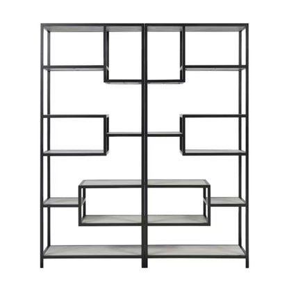 Haze Metal and Wood Etagere