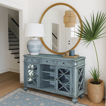 Azure Wood Cabinet