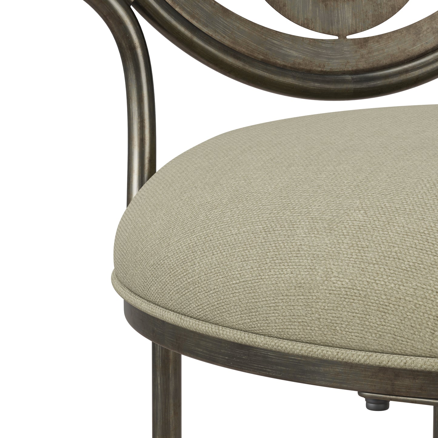 Marsala Metal Vanity Stool