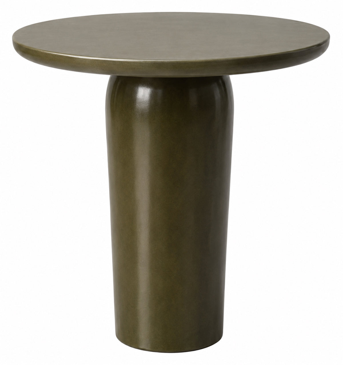 Wyatt Reinforced Concrete Side Table, Olive