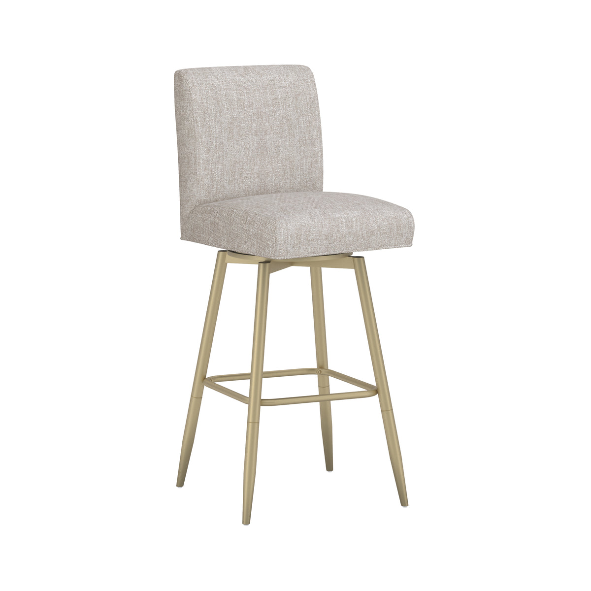 Uniquely Yours Metal Stool, Parson / Oatmeal / Champagne