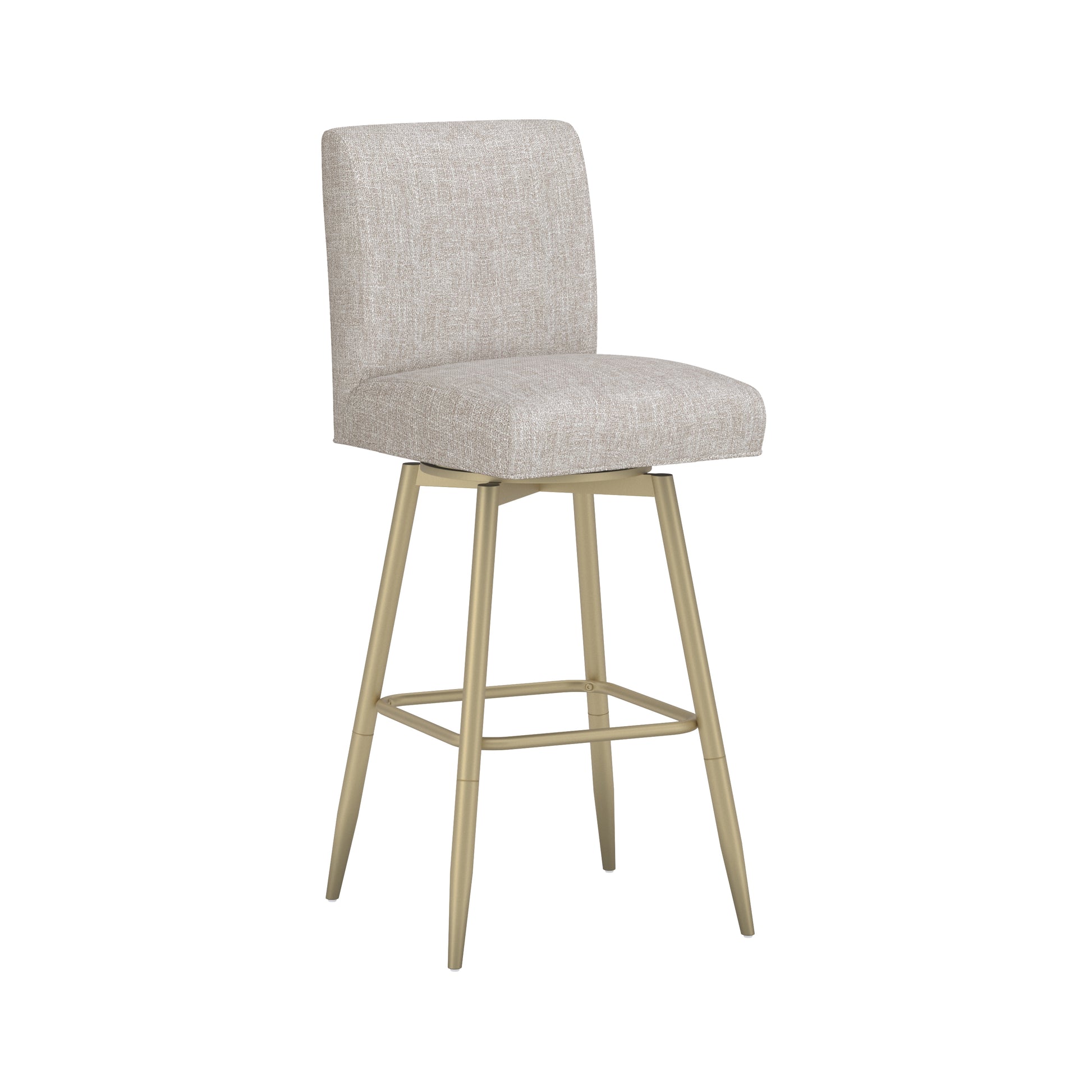 Uniquely Yours Metal Stool, Parson / Oatmeal / Champagne
